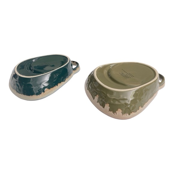 Set of 2 LTD Commodities
Stoneware Drip Glaze Soup & Cracker Bowl Chip Dip Dish - Picture 3 of 16